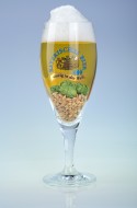 Abbildung der anteilig enthaltenen Rohstoffe pro Glas im Pils